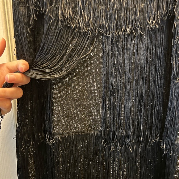 Black sparkly fringe dress - Picture 3 of 6